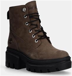 ΜΠΟΤΑΚΙΑ ΑΠΟ ΔΕΡΜΑ NUBUCK EVERLEIGH ΧΡΩΜΑ: ΚΑΦΕ, TB0A2EGSEM51 TIMBERLAND