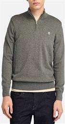 COTTON YD 1/4 ZIP SWEATER TIMBERLAND