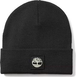 CUFFED BEANIE WITH TONAL PATCH TB0A61BX001-001 ΜΑΥΡΟ TIMBERLAND