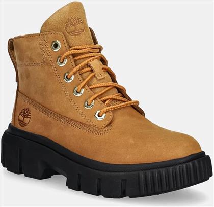 ΔΕΡΜΑΤΙΝΑ WORKERS GREYFIELD ΧΡΩΜΑ: ΚΑΦΕ, TB0A5RP42311 TIMBERLAND