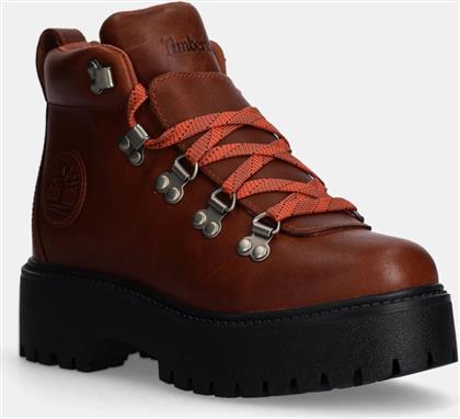 ΔΕΡΜΑΤΙΝΑ WORKERS STONE STREET ΧΡΩΜΑ: ΚΑΦΕ, TB0A27VJEM61 TIMBERLAND