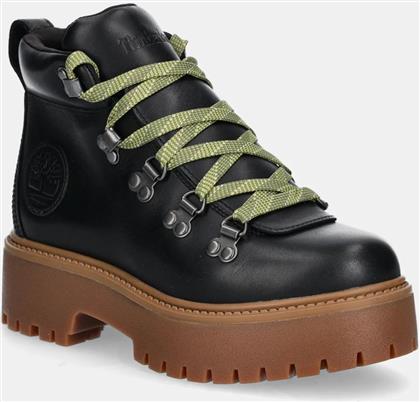 ΔΕΡΜΑΤΙΝΑ WORKERS STONE STREET ΧΡΩΜΑ: ΜΑΥΡΟ, TB0A27VJW021 TIMBERLAND