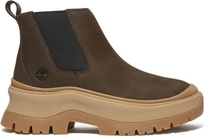 ΓΥΝΑΙΚΕΙΑ ΔΕΡΜΑΤΙΝΑ ΜΠΟΤΑΚΙΑ TOMMY HILFIGER ROXIE TB0A28XM-W07 ΚΑΦΕ NUBUCK TIMBERLAND