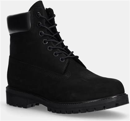ΠΑΠΟΥΤΣΙΑ NUBUCK PREMIUM 6 INCH ΧΡΩΜΑ: ΜΑΥΡΟ, TB100730011 TIMBERLAND