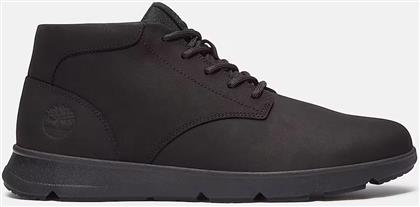 PARKER STREET MID LACE UP SNEAKER BLACKOUT NUBUCK TIMBERLAND