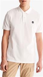 PIQUE SHORT SLEEVE POLO TB0A26N4-100 WHITE TIMBERLAND
