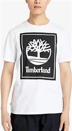 SS STACK LOGO TEE TB0A6CBT-P54 WHITE TIMBERLAND