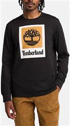 STACK LOGO COLORED LONG SLEEVE TEE TIMBERLAND