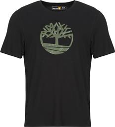 T-SHIRT ΜΕ ΚΟΝΤΑ ΜΑΝΙΚΙΑ KENNEBEC RIVER CAMO TREE LOGO TIMBERLAND