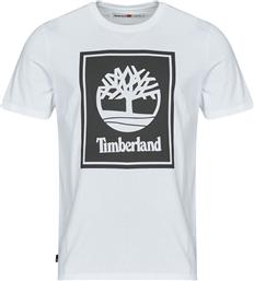 T-SHIRT ΜΕ ΚΟΝΤΑ ΜΑΝΙΚΙΑ STACK LOGO SHORT SLEEVE TEE TIMBERLAND