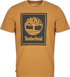 T-SHIRT ΜΕ ΚΟΝΤΑ ΜΑΝΙΚΙΑ STACK LOGO SHORT SLEEVE TEE TIMBERLAND