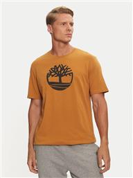 T-SHIRT TB0A2C2R ΚΑΦΕ REGULAR FIT TIMBERLAND από το MODIVO