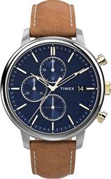 ΡΟΛΟΙ CHICAGO CHRONOGRAPH 45MM TW2U39000 ΚΑΦΕ TIMEX από το MODIVO