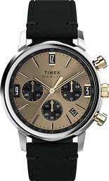 ΡΟΛΟΙ MARLIN QUARTZ CHRONOGRAPH TW2W60300 ΜΑΥΡΟ TIMEX