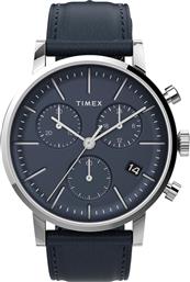 ΡΟΛΟΙ MIDTOWN CHRONOGRAPH TW2V36800 ΣΚΟΥΡΟ ΜΠΛΕ TIMEX