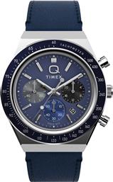 ΡΟΛΟΙ Q DIVER INSPIRED CHRONOGRAPH TW2Y36100 ΣΚΟΥΡΟ ΜΠΛΕ TIMEX
