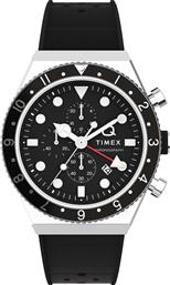 ΡΟΛΟΙ Q THREE TIME ZONE CHRONOGRAPH TW2V70000 ΜΑΥΡΟ TIMEX