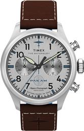 ΡΟΛΟΙ X PAN AM WATERBURY ACE CHRONOGRAPH TW2Y38700 ΚΑΦΕ TIMEX