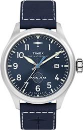 ΡΟΛΟΙ X PAN AM WATERBURY ACE TW2Y38800 ΣΚΟΥΡΟ ΜΠΛΕ TIMEX