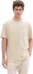 ΑΝΔΡΙΚΗ ΜΠΛΟΥΖΑ LINEN T-SHIRT 1041826-10336 ΜΠΕΖ TOM TAILOR