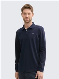 ΑΝΔΡΙΚΗ ΜΠΛΟΥΖΑ POLO ΜΑΚΡΥΜΑΝΙΚΗ 1043278-10668 ΜΠΛΕ TOM TAILOR