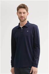 ΑΝΔΡΙΚΗ ΜΠΛΟΥΖΑ ΠΟΛΟ ΜΕ MONOGRAM REGULAR FIT - 1043278 ΜΠΛΕ ΣΚΟΥΡΟ TOM TAILOR