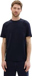 ΑΝΔΡΙΚΗ ΜΠΛΟΥΖΑ STRUCTURED T-SHIRT 1042412-10668 ΜΠΛΕ TOM TAILOR