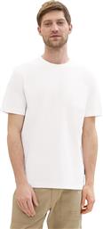 ΑΝΔΡΙΚΗ ΜΠΛΟΥΖΑ STRUCTURED T-SHIRT 1042412-20000 ΛΕΥΚΟ TOM TAILOR