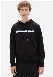 ΑΝΔΡΙΚΟ ΦΟΥΤΕΡ ΜΕ ΚΟΥΚΟΥΛΑ SWEAT HOODIE WITH PRINT 1038755-29999 ΜΑΥΡΟ TOM TAILOR