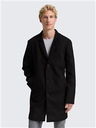 ΑΝΔΡΙΚΟ ΠΑΛΤΟ BASIC WOOL OPTIC COAT 1046909-10668 ΜΠΛΕ TOM TAILOR