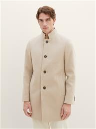 ΑΝΔΡΙΚΟ ΠΑΛΤΟ BUTTON COAT 1037337-12628 ΜΠΕΖ TOM TAILOR