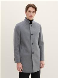 ΑΝΔΡΙΚΟ ΠΑΛΤΟ BUTTON COAT 1037337-32529 ΓΚΡΙ TOM TAILOR