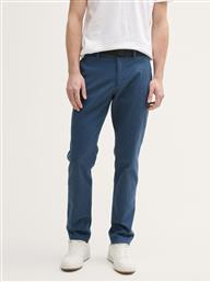 ΑΝΔΡΙΚΟ ΠΑΝΤΕΛΟΝΙ TRAVELER SLIM CHINO WITH BELT 1037547-37141 ΜΠΛΕ TOM TAILOR