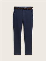 ΑΝΔΡΙΚΟ ΠΑΝΤΕΛΟΝΙ TRAVIS SLIM CHINOS WITH A BELT 1043719-10668 ΜΠΛΕ TOM TAILOR