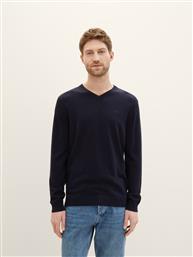 ΑΝΔΡΙΚΟ ΠΛΕΚΤΟ V-NECK PULLOVER 1038427-13160 ΜΠΛΕ TOM TAILOR