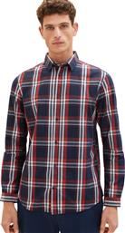 ΑΝΔΡΙΚΟ ΠΟΥΚΑΜΙΣΟ ΚΑΡΟ CHECKED SHIRT 1037436-32936 ΚΟΚΚΙΝΟ TOM TAILOR