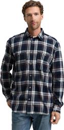 ΑΝΔΡΙΚΟ ΠΟΥΚΑΜΙΣΟ ΚΑΡΟ FLANNEL SHIRT 1047337-38516 ΜΠΛΕ TOM TAILOR