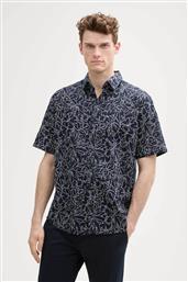 ΑΝΔΡΙΚΟ ΠΟΥΚΑΜΙΣΟ ΜΕ ALL-OVER PRINT REGULAR FIT - 1045103 ΑΣΠΡΟΜΑΥΡΟ TOM TAILOR