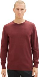 ΑΝΔΡΙΚΟ ΠΟΥΛΟΒΕΡ BASIC CREW NECK SWEATER 1027661-32620 ΜΠΟΡΝΤΟ TOM TAILOR