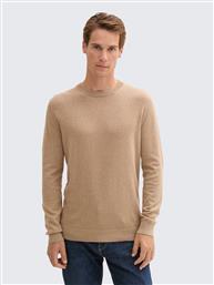 ΑΝΔΡΙΚΟ ΠΟΥΛΟΒΕΡ BASIC KNITTED SWEATER 1038426-31089 ΜΠΕΖ TOM TAILOR