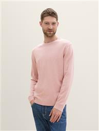 ΑΝΔΡΙΚΟ ΠΟΥΛΟΒΕΡ BASIC KNITTED SWEATER 1039810-36306 ΡΟΖ TOM TAILOR