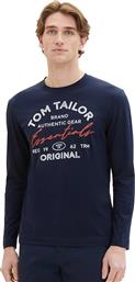 ΑΝΔΡΙΚΟ T-SHIRT ΜΑΚΡΥΜΑΝΙΚΟ 1037744-10668 ΜΠΛΕ TOM TAILOR