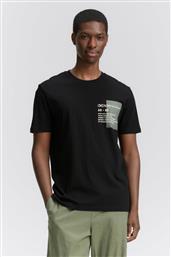 ΑΝΔΡΙΚΟ T-SHIRT ΜΕ LOGO PRINT - 1043491 ΜΑΥΡΟ TOM TAILOR