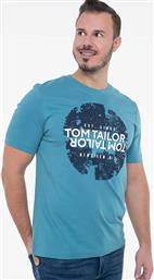 ΑΝΔΡΙΚΟ T-SHIRT ΜΕ LOGO PRINT REGULAR FIT - 1043407 ΓΑΛΑΖΙΟ TOM TAILOR