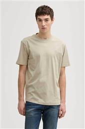 ΑΝΔΡΙΚΟ T-SHIRT ΜΟΝΟΧΡΩΜΟ ΜΕ ΛΟΓΟΤΥΠΟ BASIC FIT - 1037655 ΜΠΕΖ TOM TAILOR