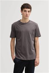 ΑΝΔΡΙΚΟ T-SHIRT ΜΟΝΟΧΡΩΜΟ ΜΕ ΛΟΓΟΤΥΠΟ BASIC FIT - 1037655 ΓΚΡΙ TOM TAILOR