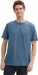 ΑΝΔΡΙΚΟ T-SHIRT STRUCTURED ΜΟΝΟΧΡΩΜΟ REGULAR FIT - 1045635 ΜΠΛΕ TOM TAILOR