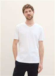 ΑΝΔΡΙΚΟ T-SHIRT V-NECK 1041822-20000 ΛΕΥΚΟ TOM TAILOR