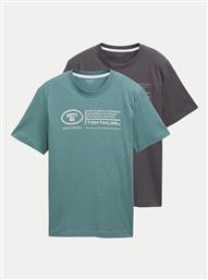 ΣΕΤ 2 T-SHIRTS 1047047 ΕΓΧΡΩΜΟ REGULAR FIT TOM TAILOR