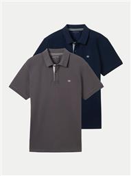 ΣΕΤ ΜΠΛΟΥΖΕΣ POLO 2 ΤΕΜΑΧΙΩΝ 1044879 ΕΓΧΡΩΜΟ REGULAR FIT TOM TAILOR